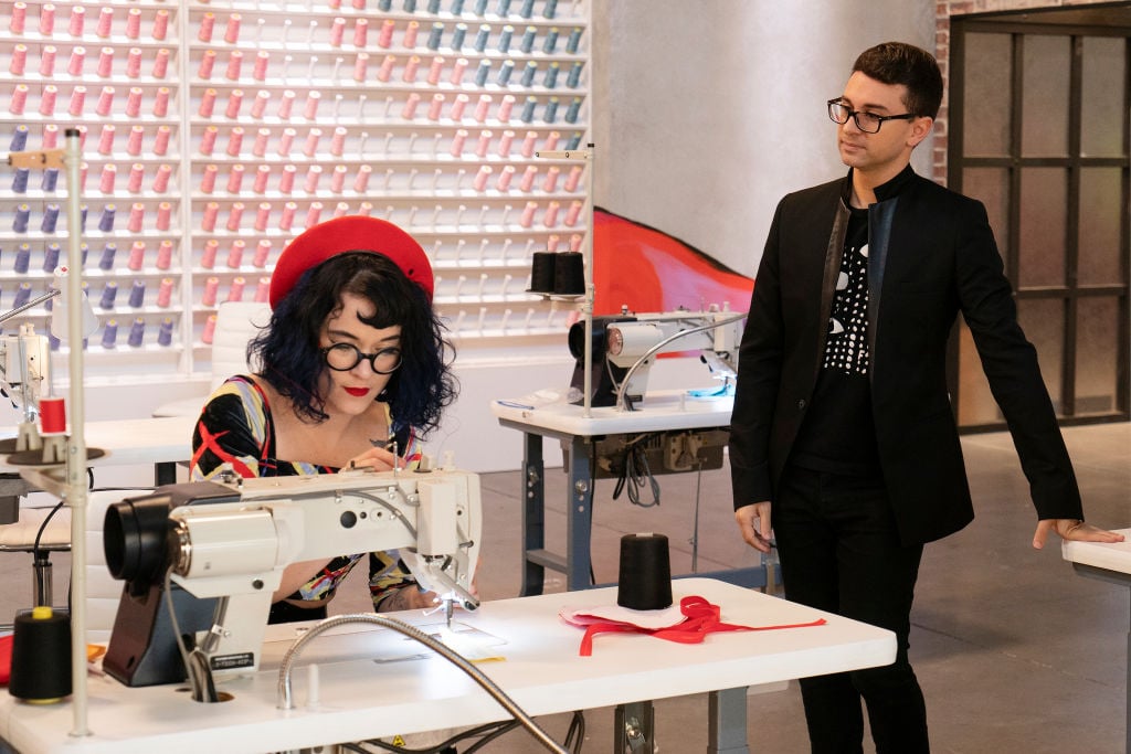 Hester Sunshine and Christian Siriano on Project Runway