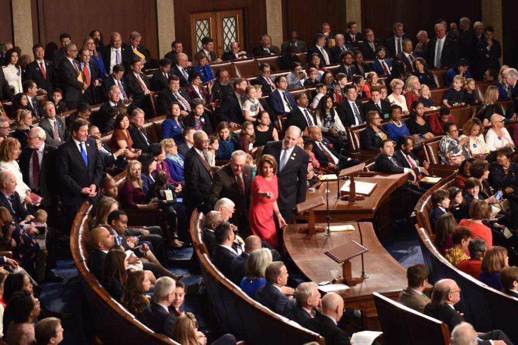 A view of the opening session of the 116th Congress