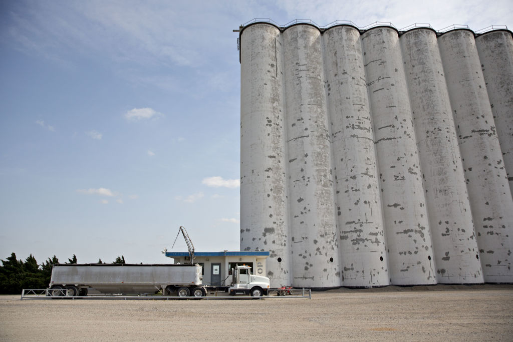 Grain elevator in Kansas