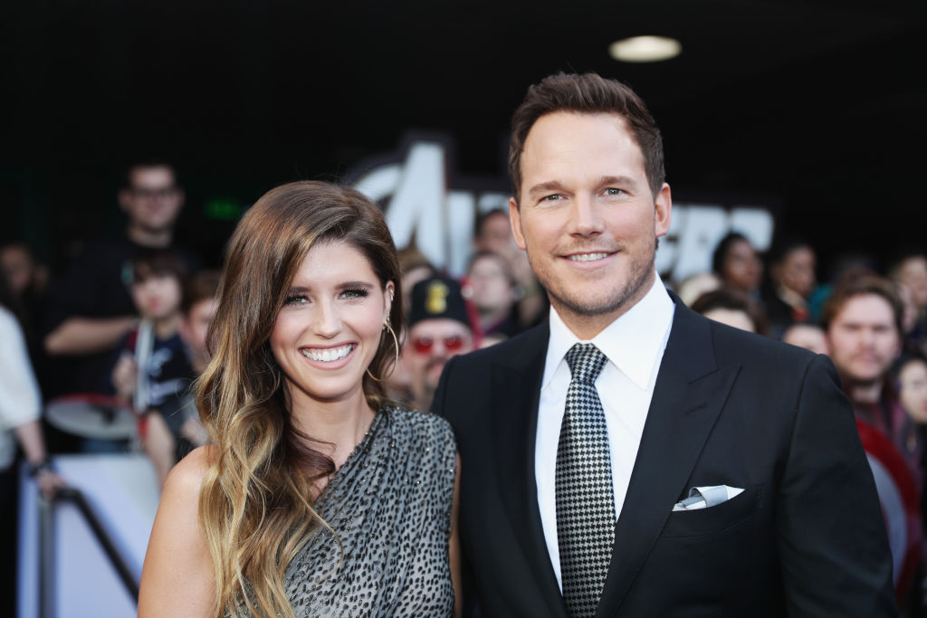 Katherine Schwarzenegger and Chris Pratt attend the World Premiere of Avengers: Endgame on April 23, 2019, in Los Angeles, California. 