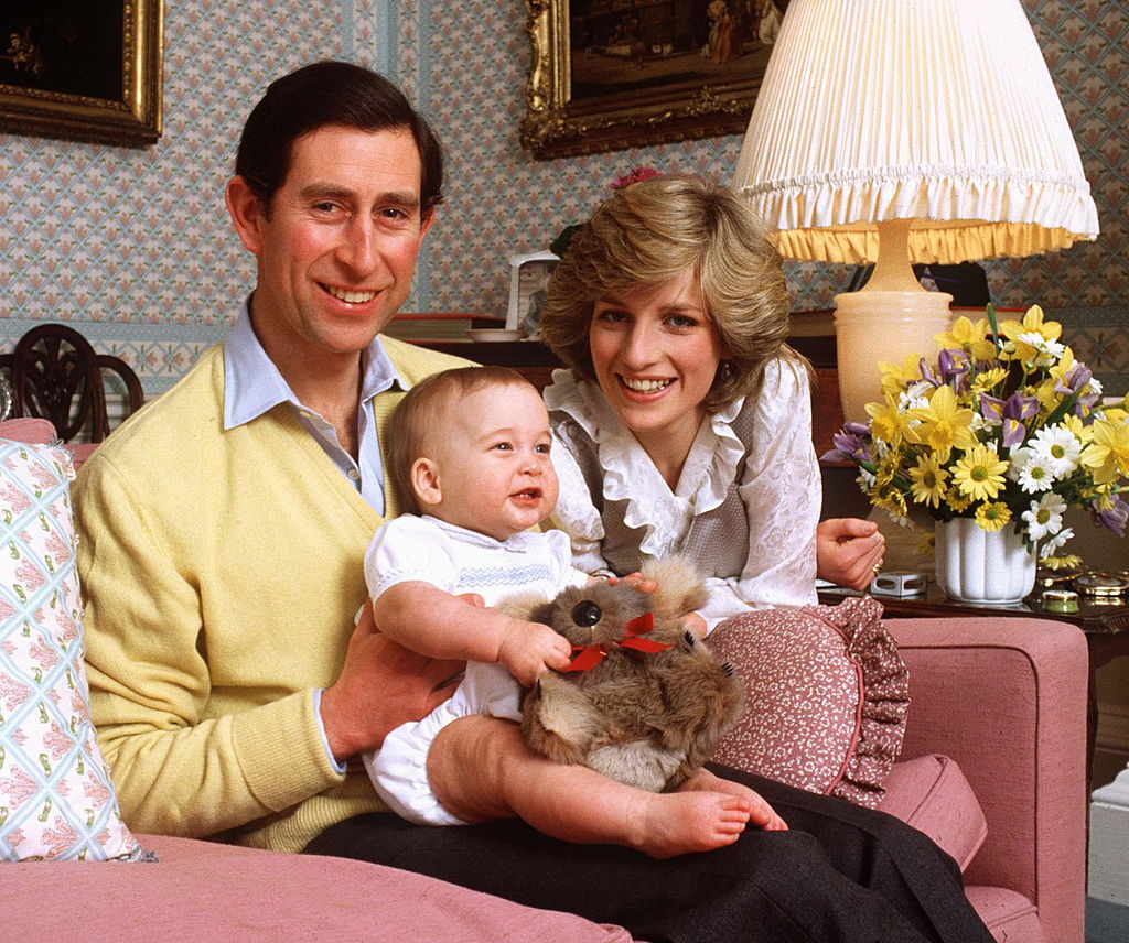 Prince Charles and Princess Diana with young Prince William