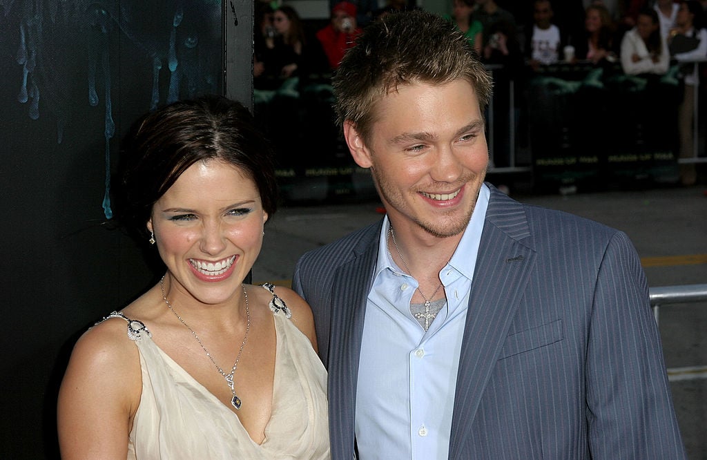 Chad Michael Murray and Sophia Bush arrive at premiere Of House Of Wax at the Mann's Village Theater on April 26, 2005, in Westwood, California.