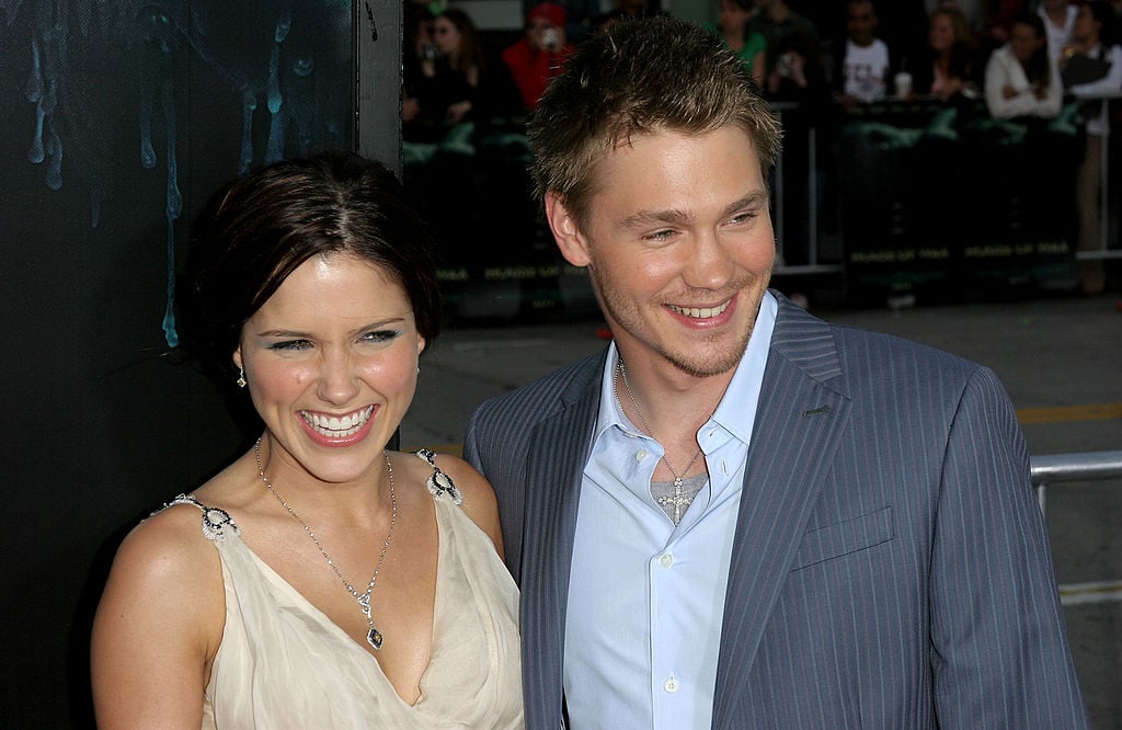 Chad Michael Murray and Sophia Bush arrive at premiere Of House Of Wax at the Mann's Village Theater on April 26, 2005, in Westwood, California.  