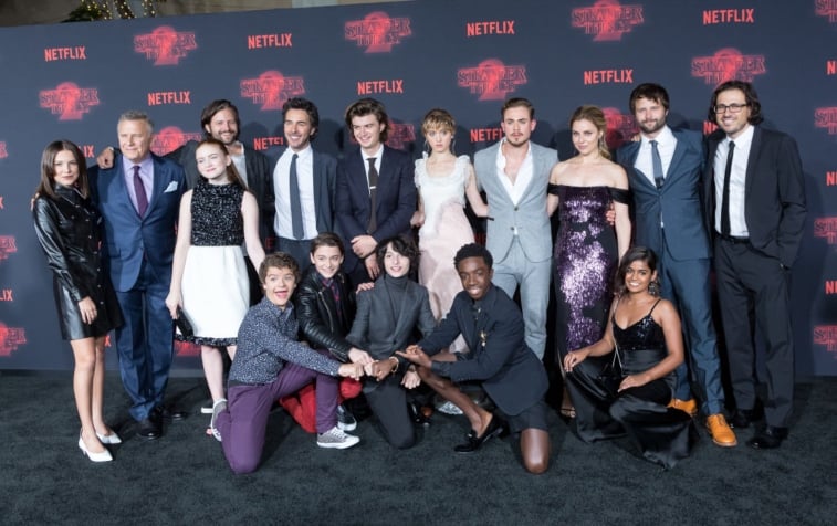 'Stranger Things' crew and cast.