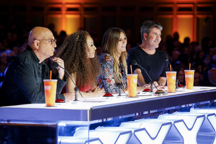 Howie Mandel, Mel B, Heidi Klum, Simon Cowell 