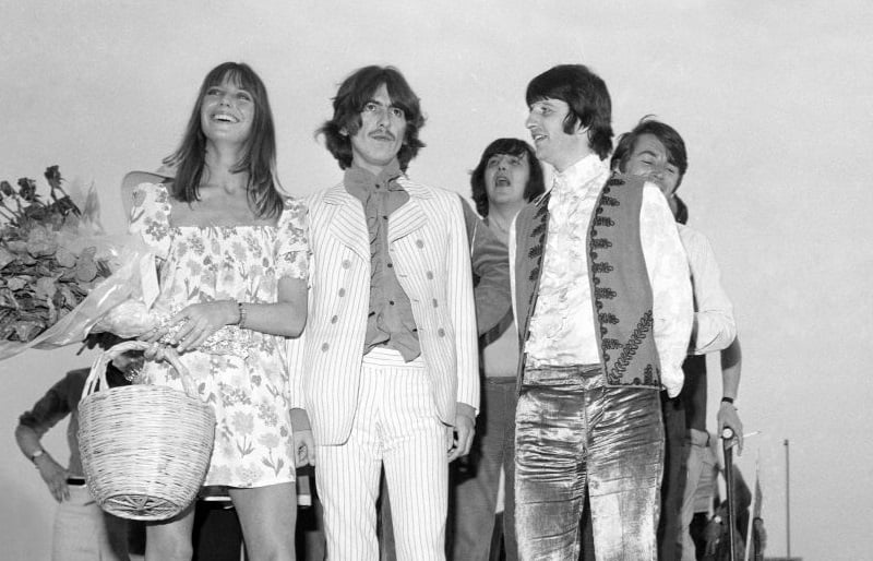Beatles George and Ringo at Cannes