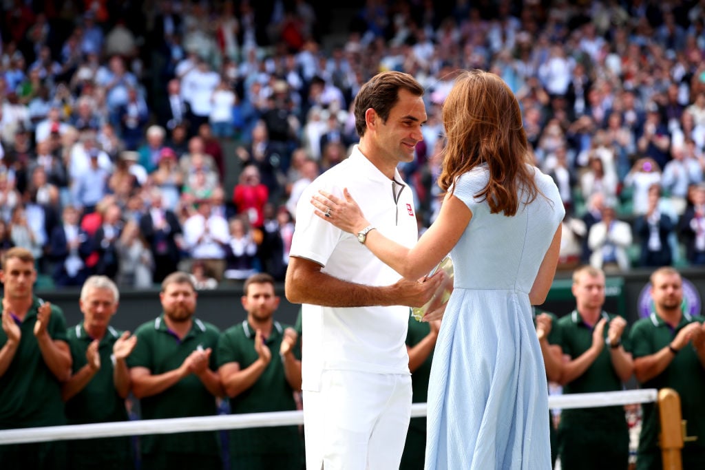 Roger Federer and Kate Middleton