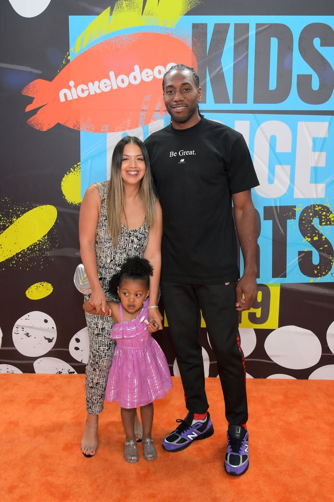 Kawhi Leonard and Kishele Shipley | Charley Gallay/Getty Images for Nickelodeon
