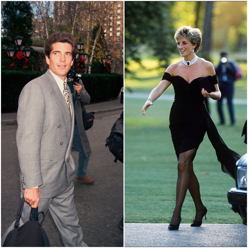 (L): JFK Jr. | Mitchell Gerber/Corbis/VCG via Getty Images, (R): Princess Diana |Jayne Fincher/Getty Images