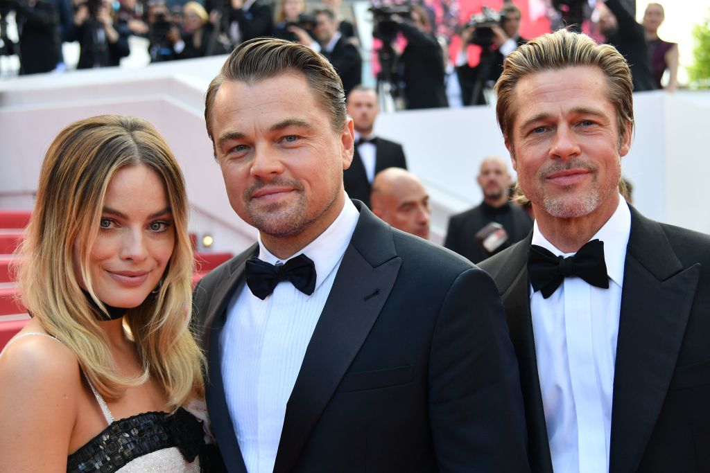 Stars of 'Once Upon a Time in Hollywood' Margot Robbie, Leonardo DiCaprio, and Brad Pitt