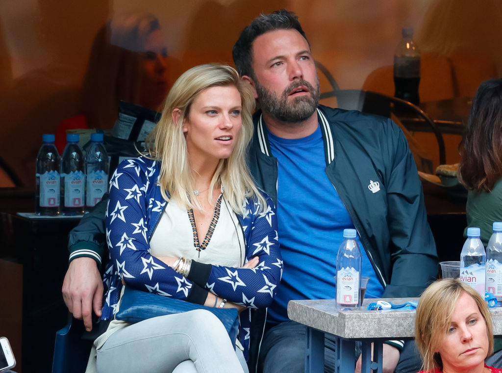 Ben Affleck and Lindsay Shookus attend the 2017 US Open Tennis Championships