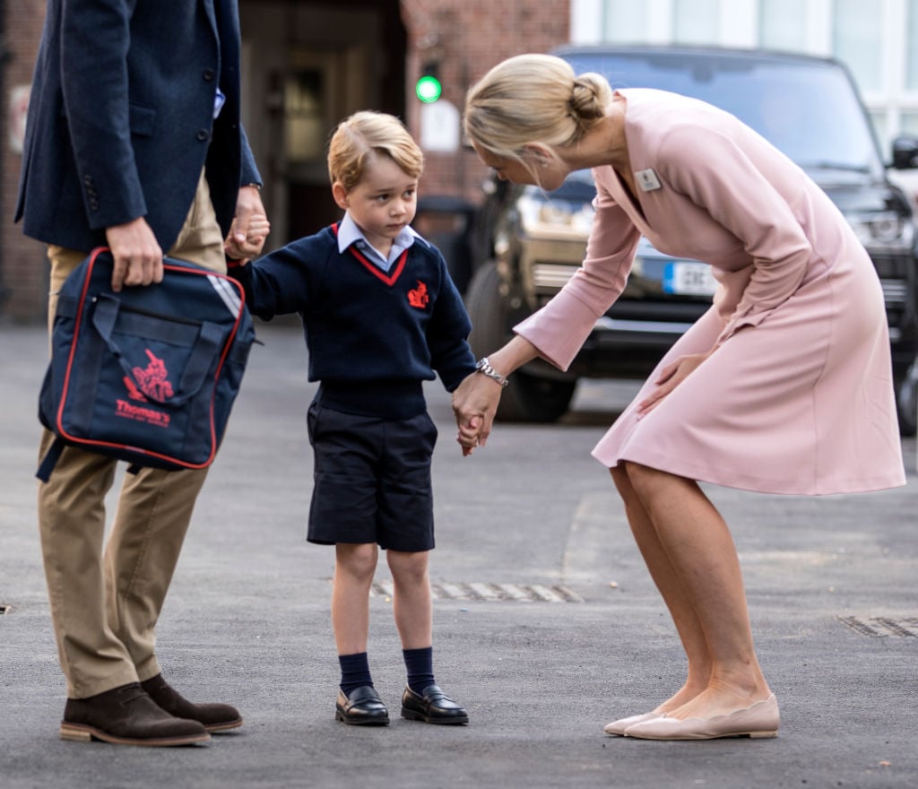 Prince George at school