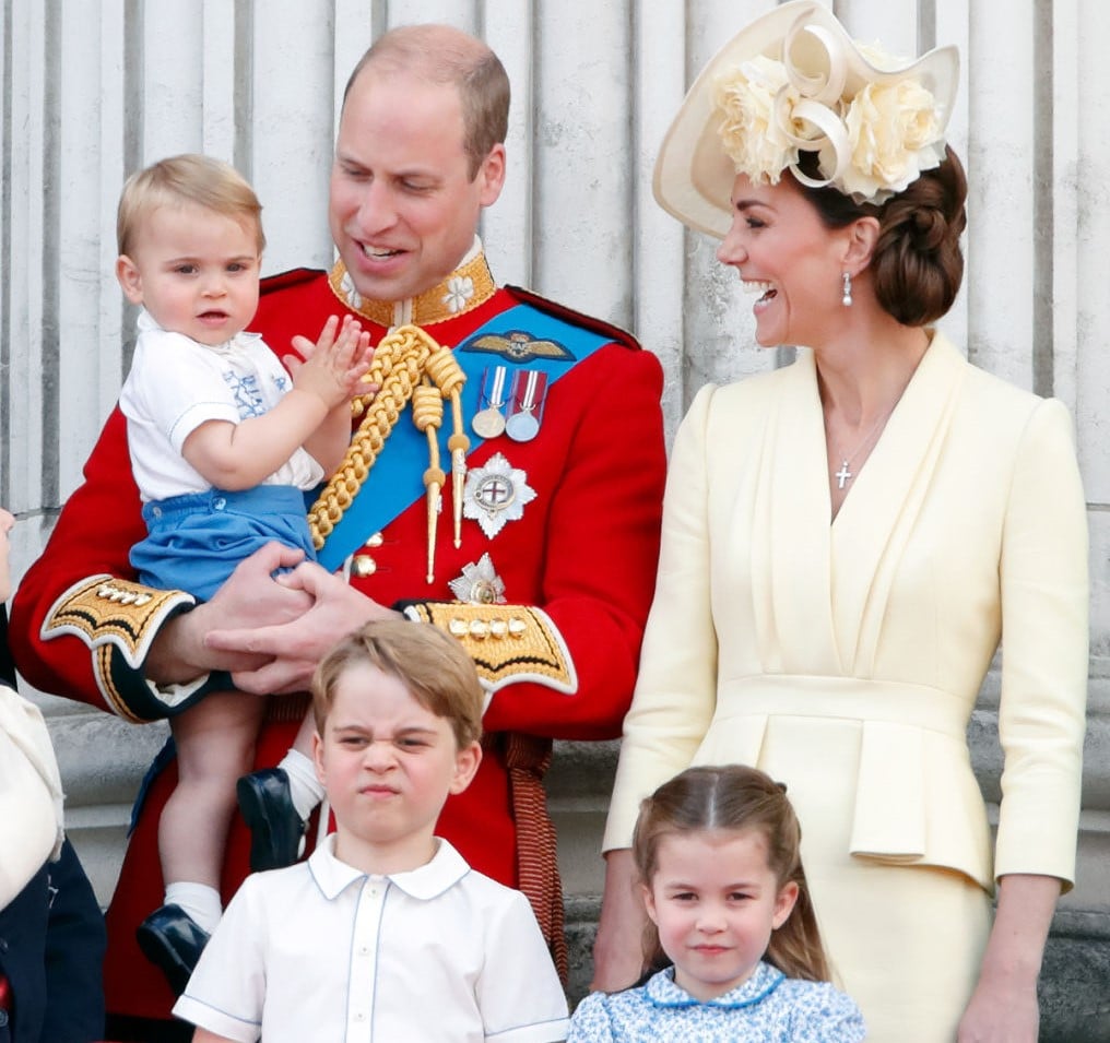 Prince William, Prince Louis, Kate Middleton, Prince George, and Princess Charlotte