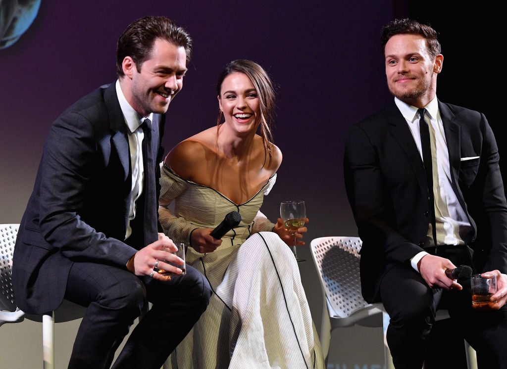 Richard Rankin, Sophie Skelton and Sam Heughan | Dia Dipasupil/Getty Images for SCAD