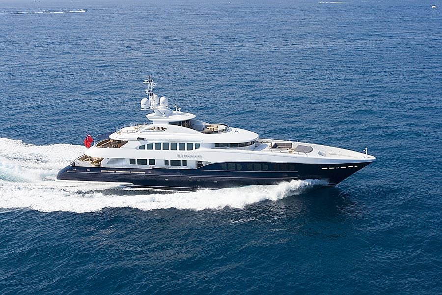 Heesen Sirocco yacht of Luciano Benetton in Monaco