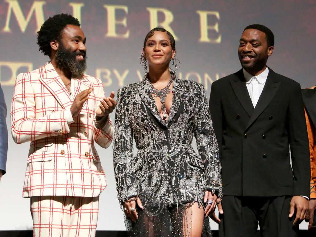 Donald Glover, Beyoncé Knowles-Carter, and Chiwetel Ejiofor The Lion King