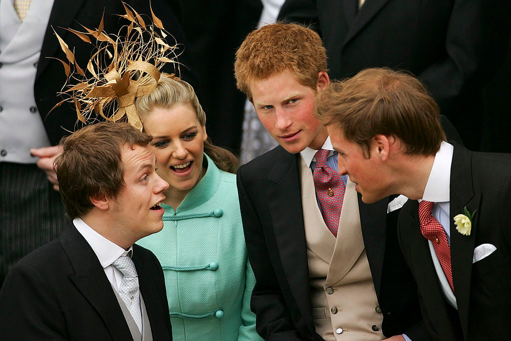 Tom Parker Bowles, Laura Parker Bowles, Prince Harry and Prince William