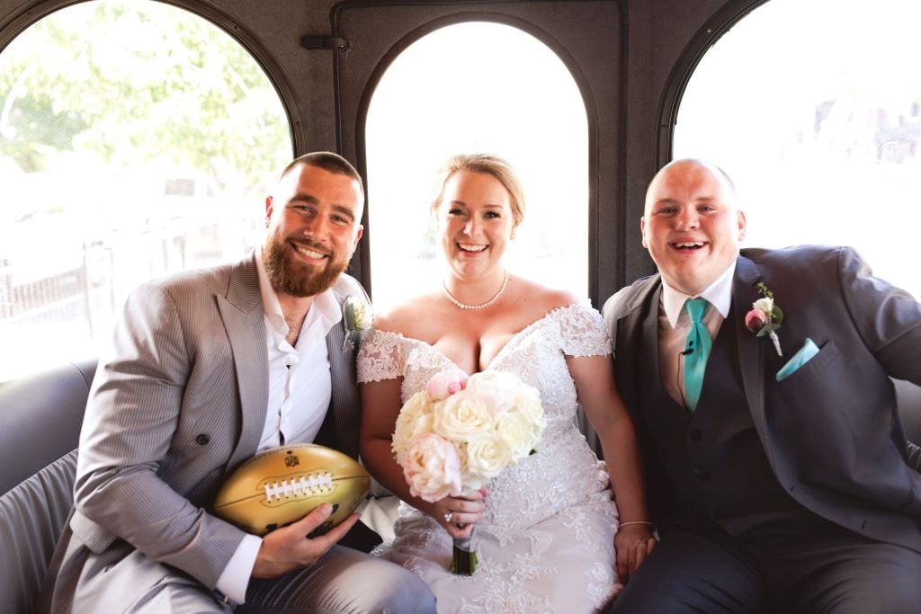 Kelce with the winning couple