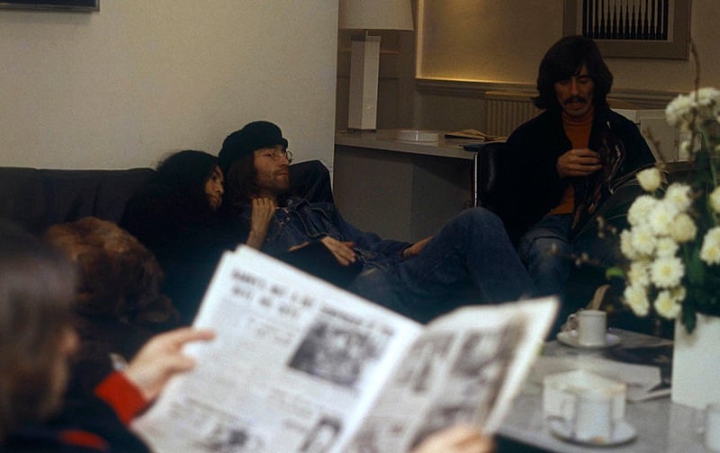 Beatles and Yoko in 1969