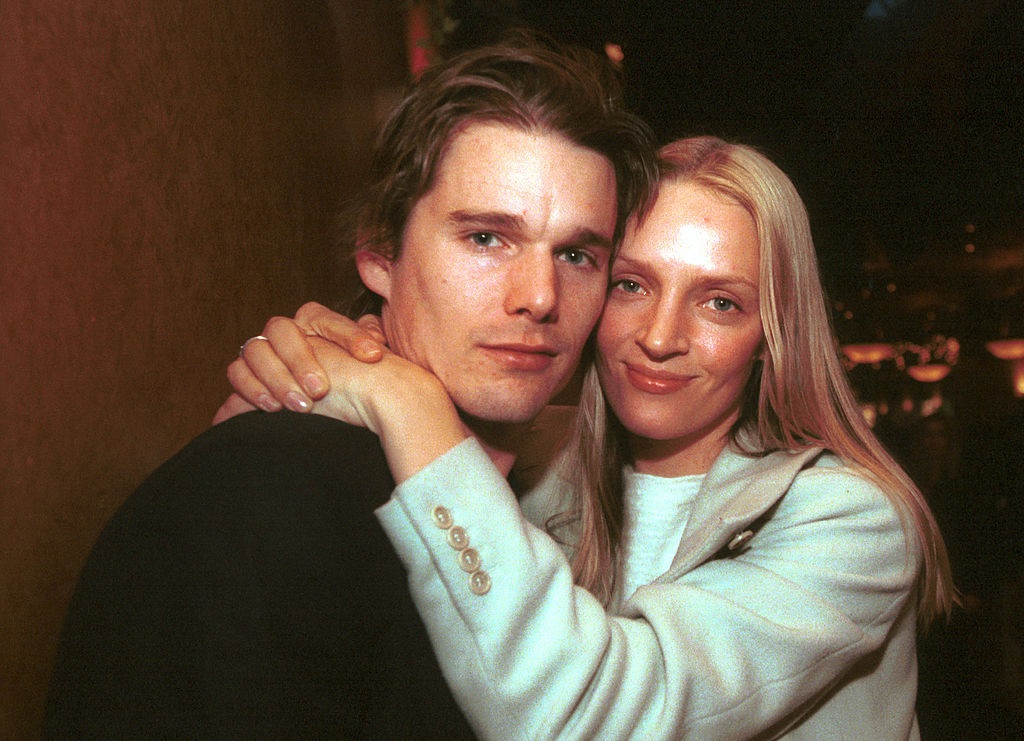 Ethan Hawke and Uma Thurman at the 2000 Sundance Film Festival in Park City, Utah at the Various Locations in Park City, UT. 