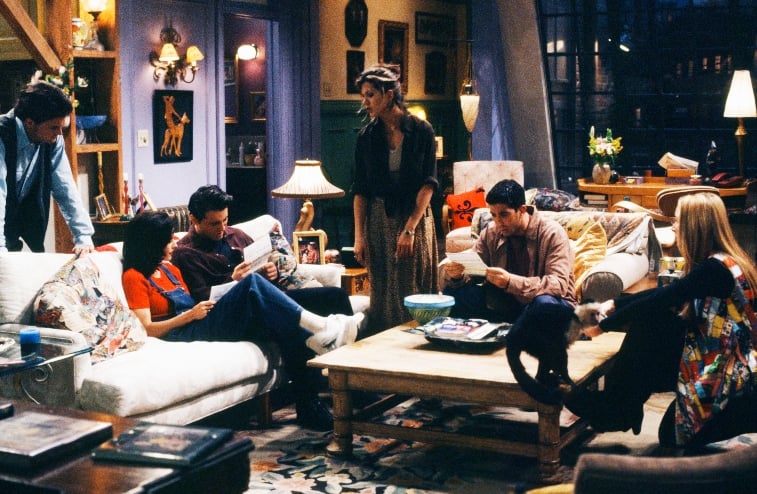 Lisa Kudrow as Phoebe Buffay, Matt LeBlanc as Joey Tribbiani, Jennifer Aniston as Rachel Green, David Schwimmer as Ross Geller, Matthew Perry as Chandler Bing, Courteney Cox Arquette as Monica Geller