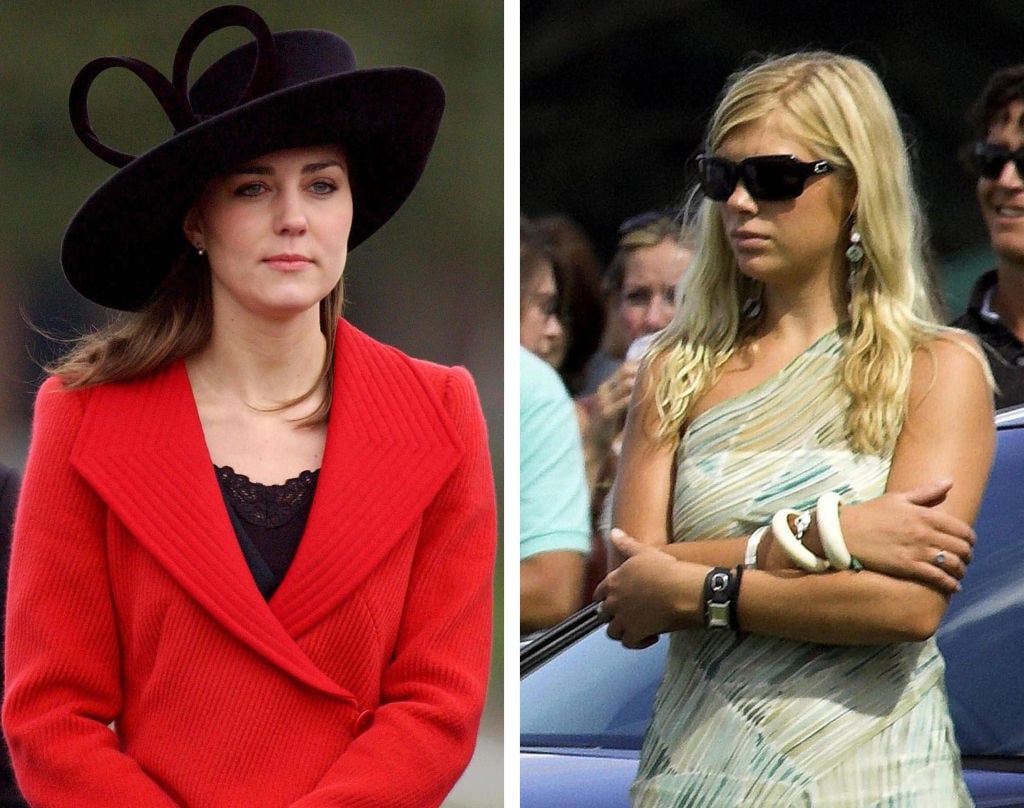 Kate Middleton (L) and Chelsy Davy (R)