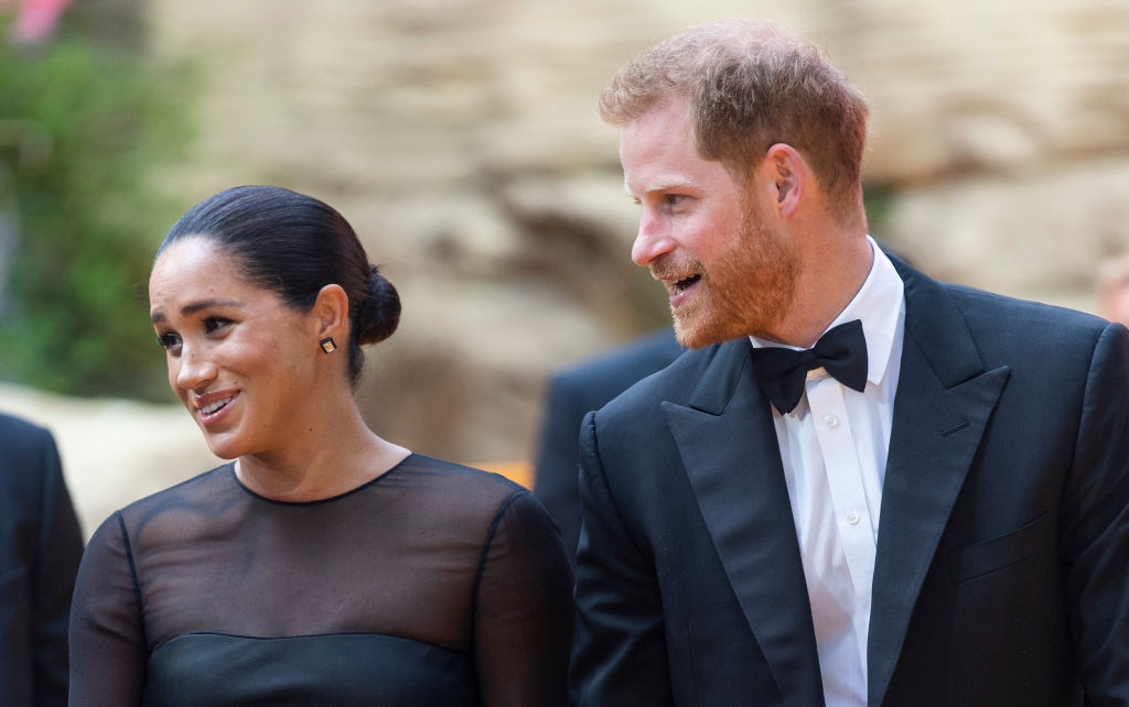 Prince Harry and Meghan Markle at The Lion King" European Premiere - Red Carpet Arrivals