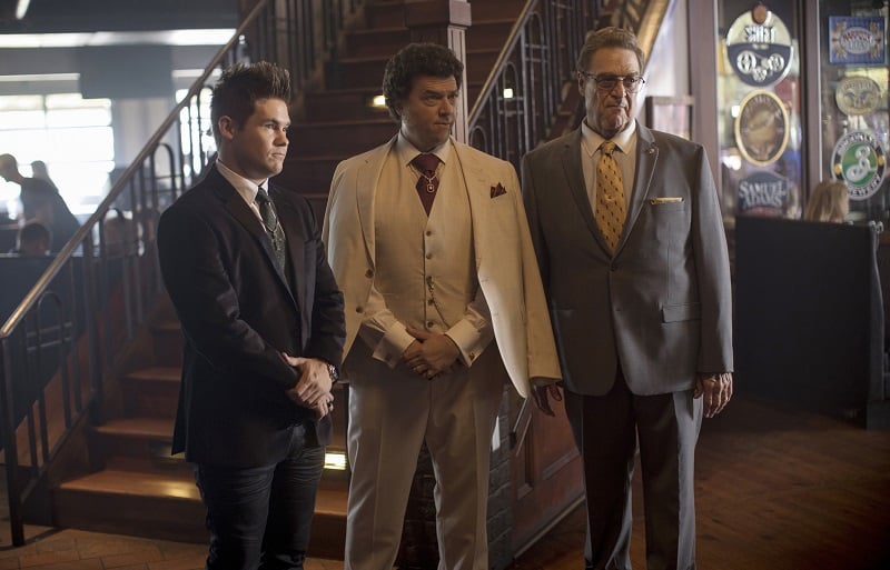 Danny McBride with Adam Devine and John Goodman in 'The Righteous Gemstones'
