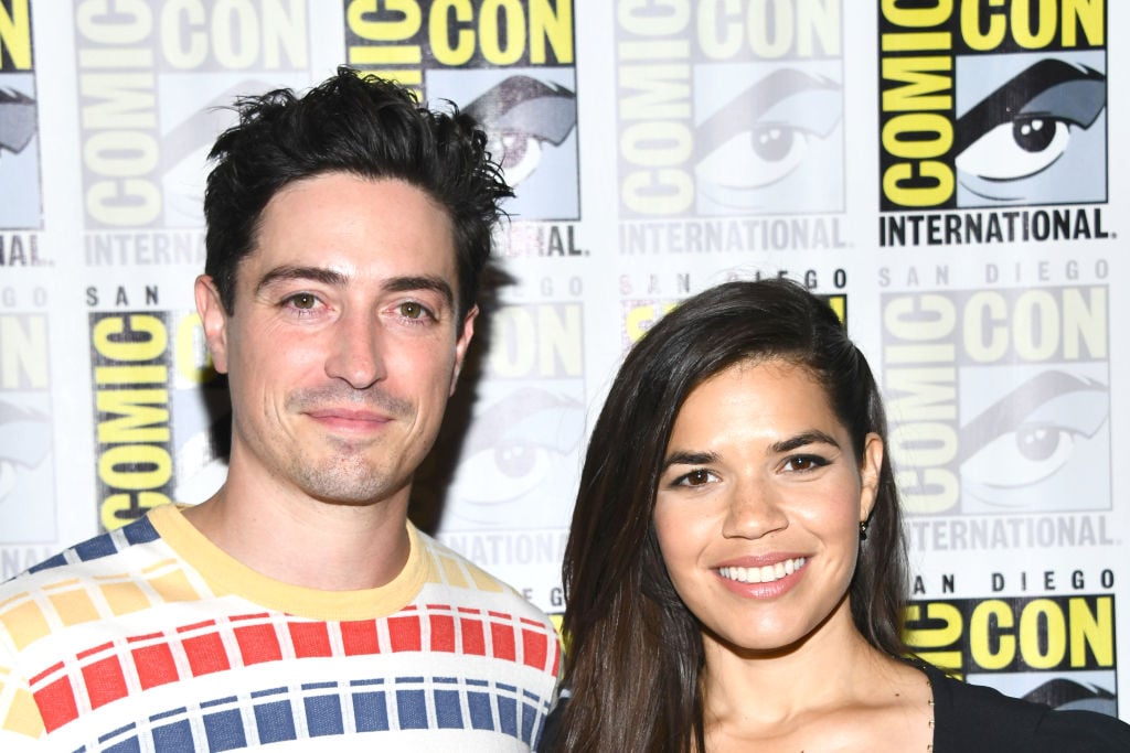 Ben Feldman and America Ferrera at the press line for Superstore at 2019 Comic-Con International - Day 1  on July 18, 2019 in San Diego, California. 