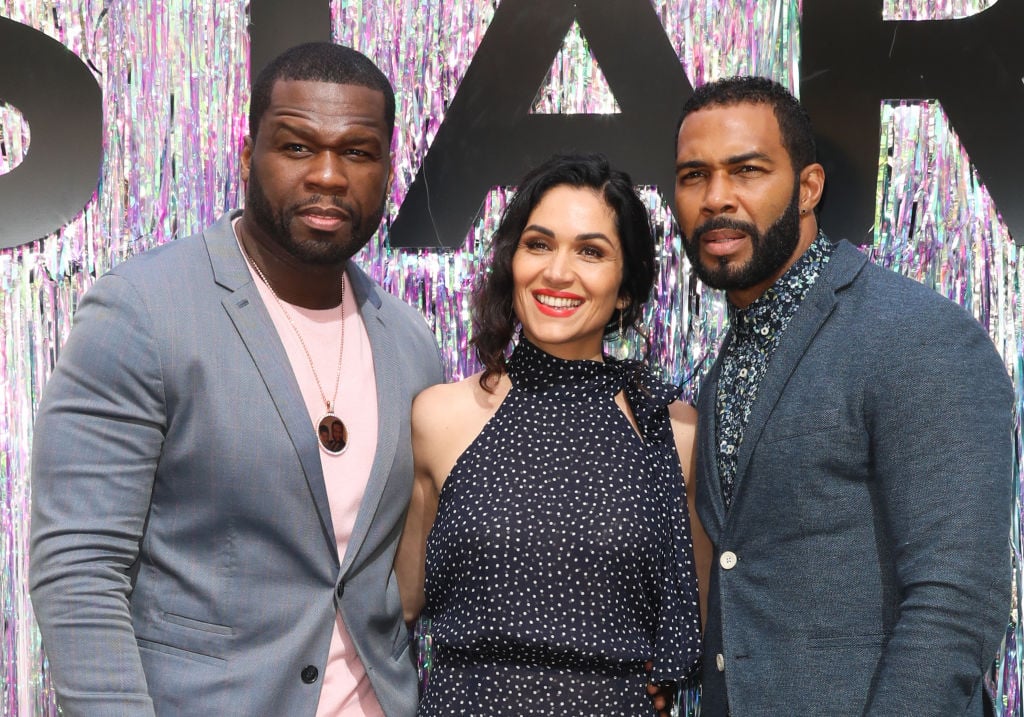 50 Cent, Lela Loren, and Omari Hardwick 