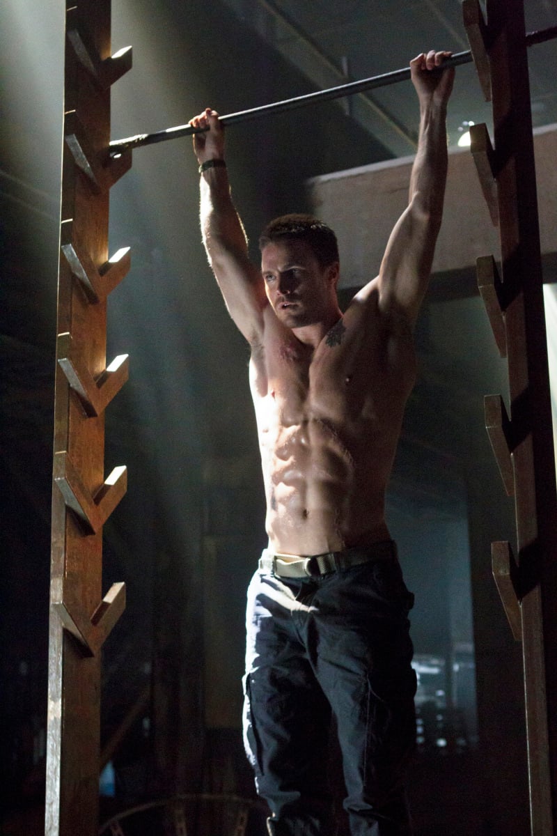 Stephen Amell on the salmon ladder
