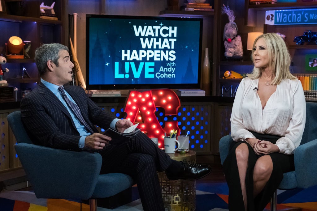 Andy Cohen and Vicki Gunvalson