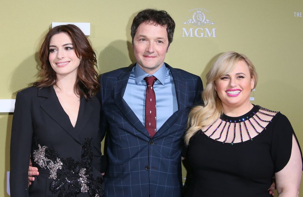 Chris Addison, Anne Hathaway and Rebel Wilson