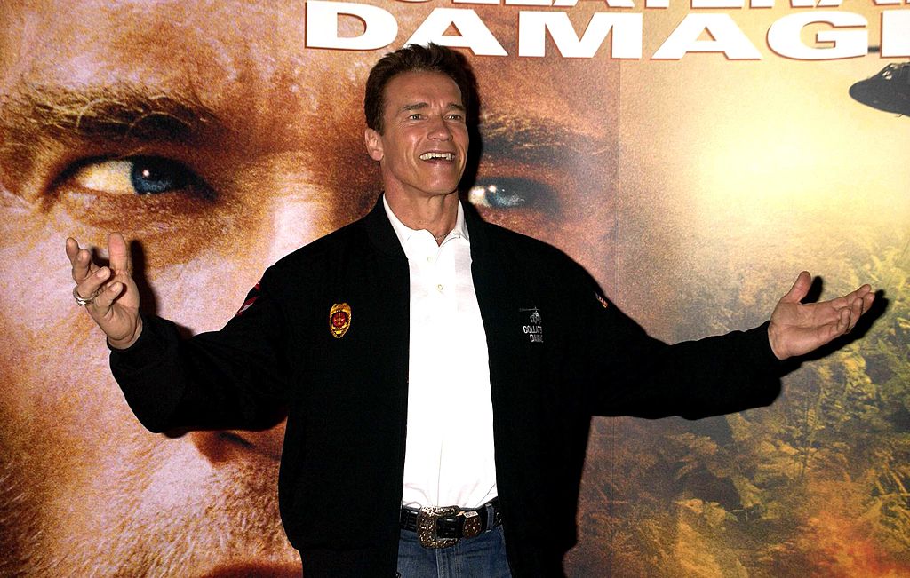 Arnold Schwarzenegger at the Collateral Damage premiere