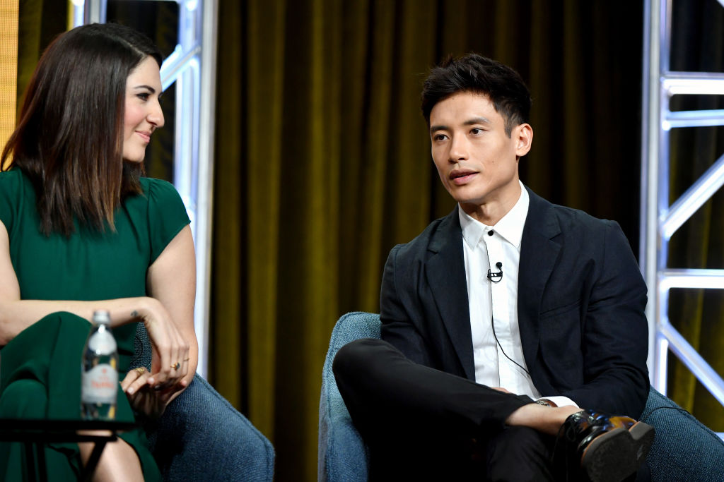 D'Arcy Carden and Manny Jacinto
