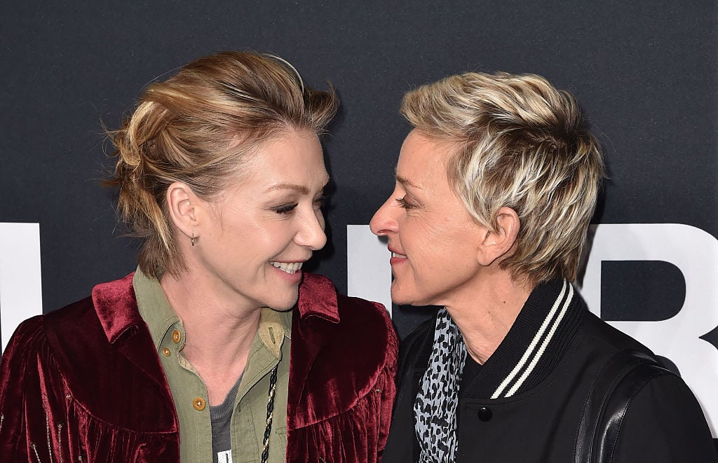 Portia de Rossi and Ellen DeGeneres