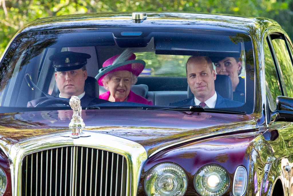 Queen Elizabeth, Prince William, and Kate Middleton