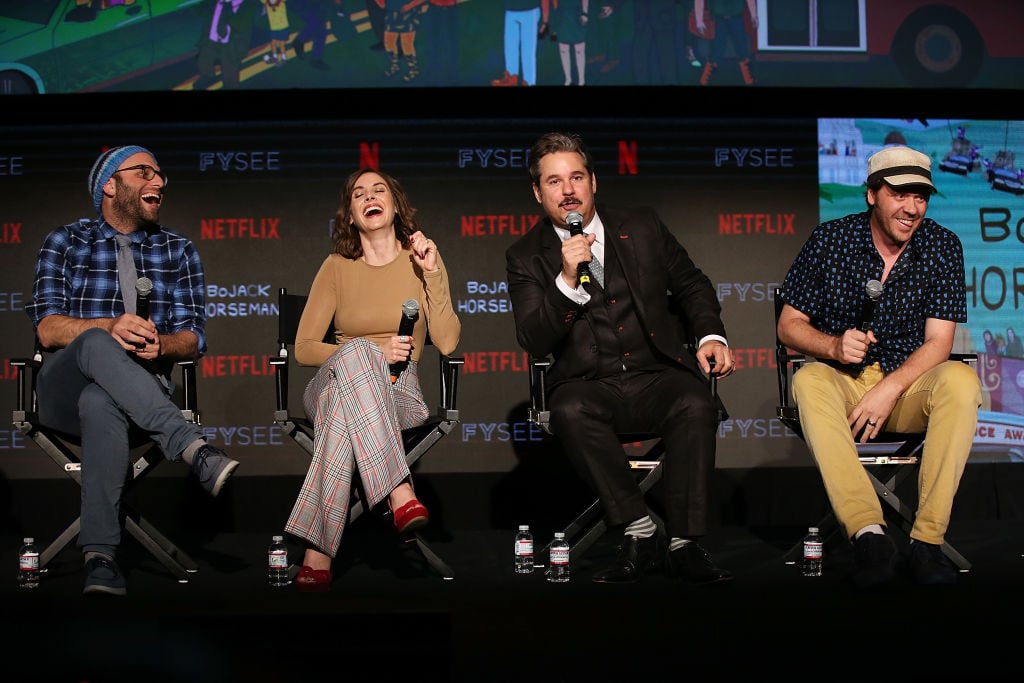 Ralphael Bob-Waksberg, Alison Brie, Paul F. Tompkins, and Mike Hollingsworth 