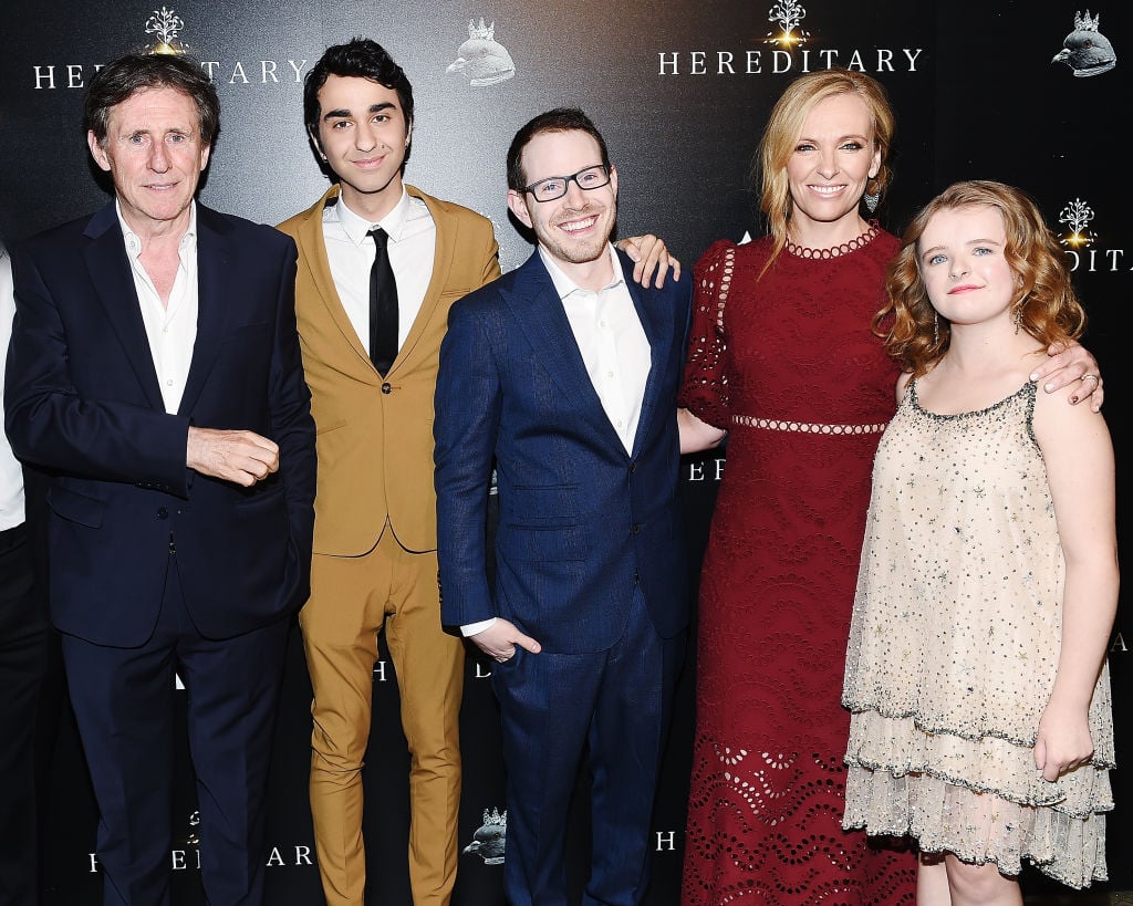 Gabriel Byrne, Alex Wolff, Director Ari Aster, Toni Collette and Milly Shapiro 