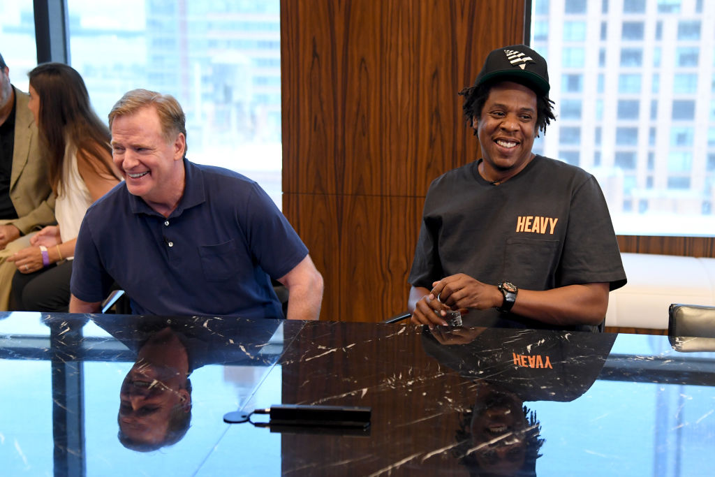 NFL Commissioner, Roger Goodell and Jay Z