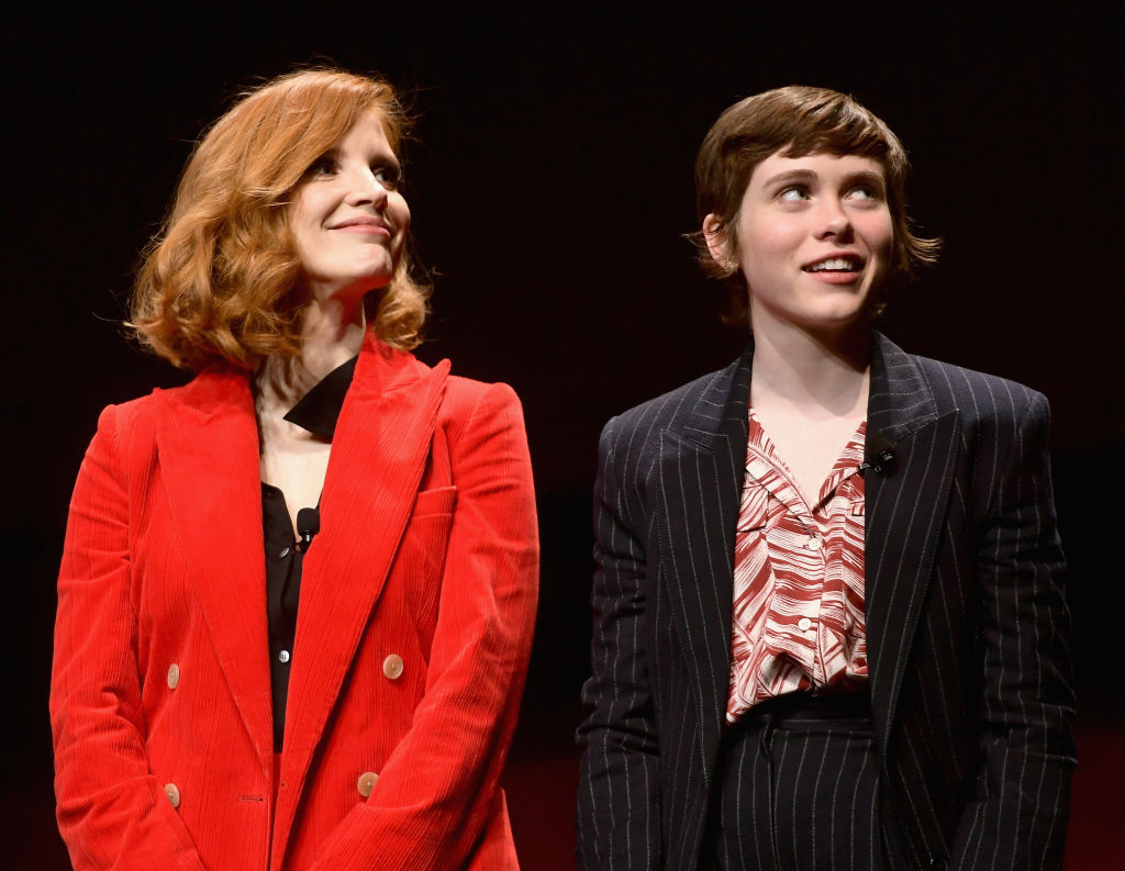 Jessica Chastain and Sophia Lillis