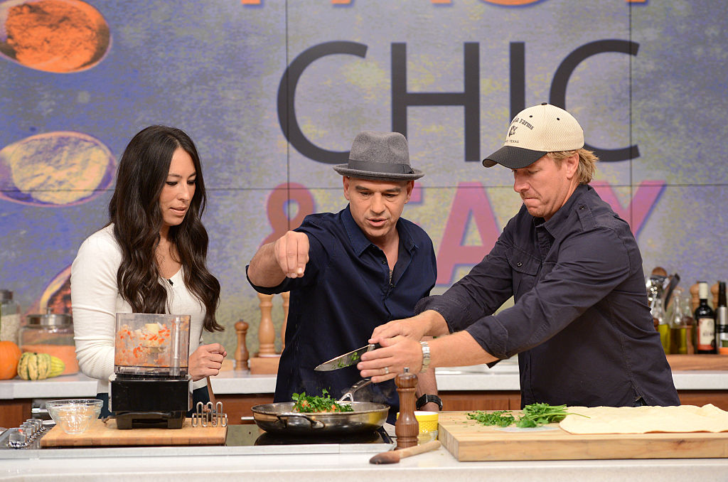Joanna Gaines, Michael Symon, and Chip Gaines | Lorenzo Bevilaqua/Walt Disney Television via Getty Images