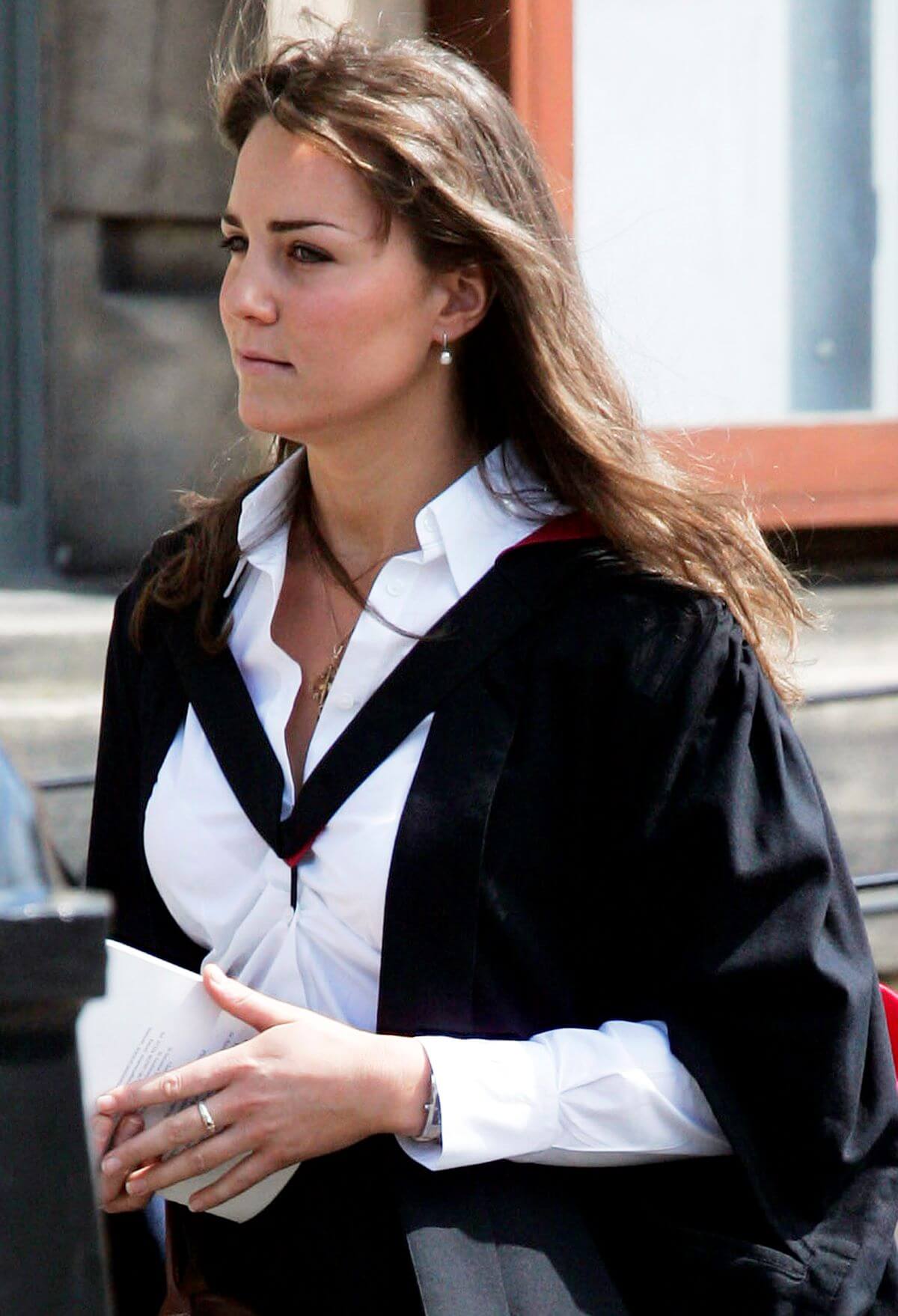 Kate Middleton wears a traditional gown to the graduation ceremony at St. Andrew's University