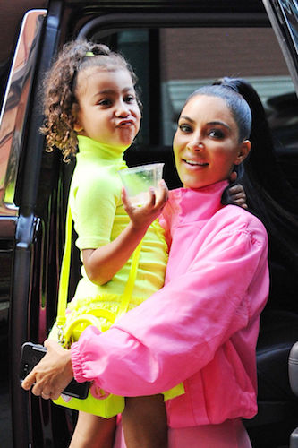 Kim Kardashian and North West