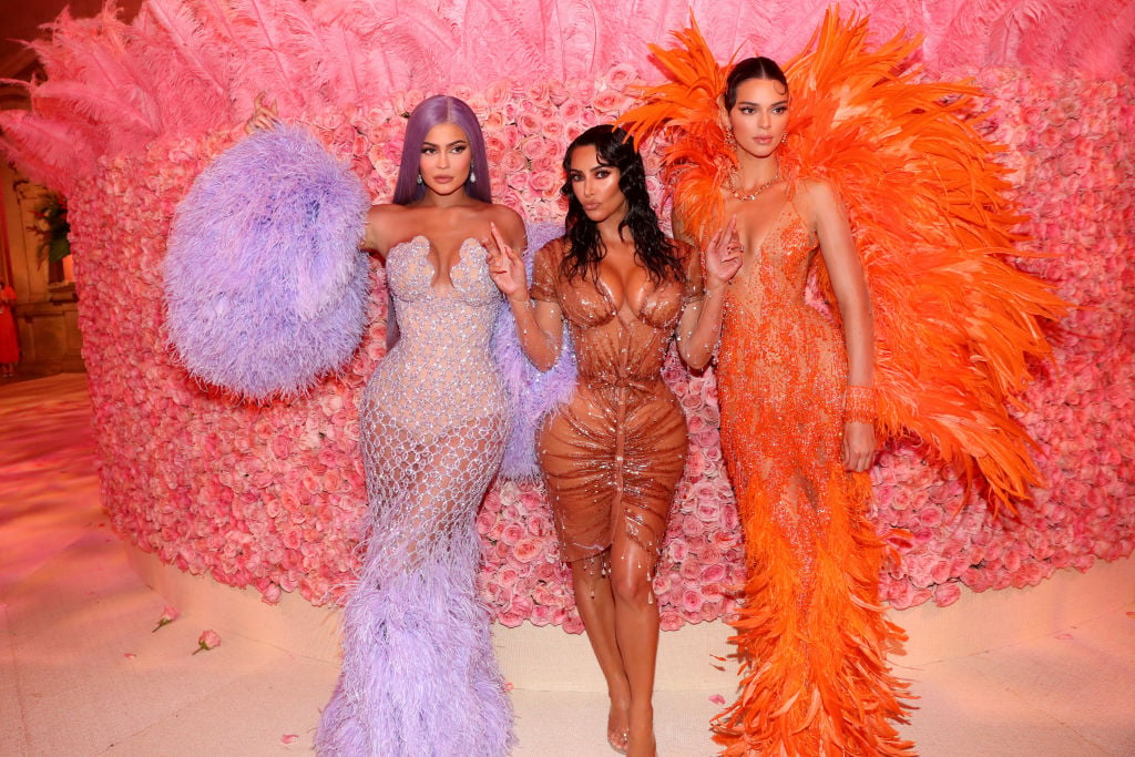 Kylie Jenner, Kim Kardashian West, and Kendall Jenner 