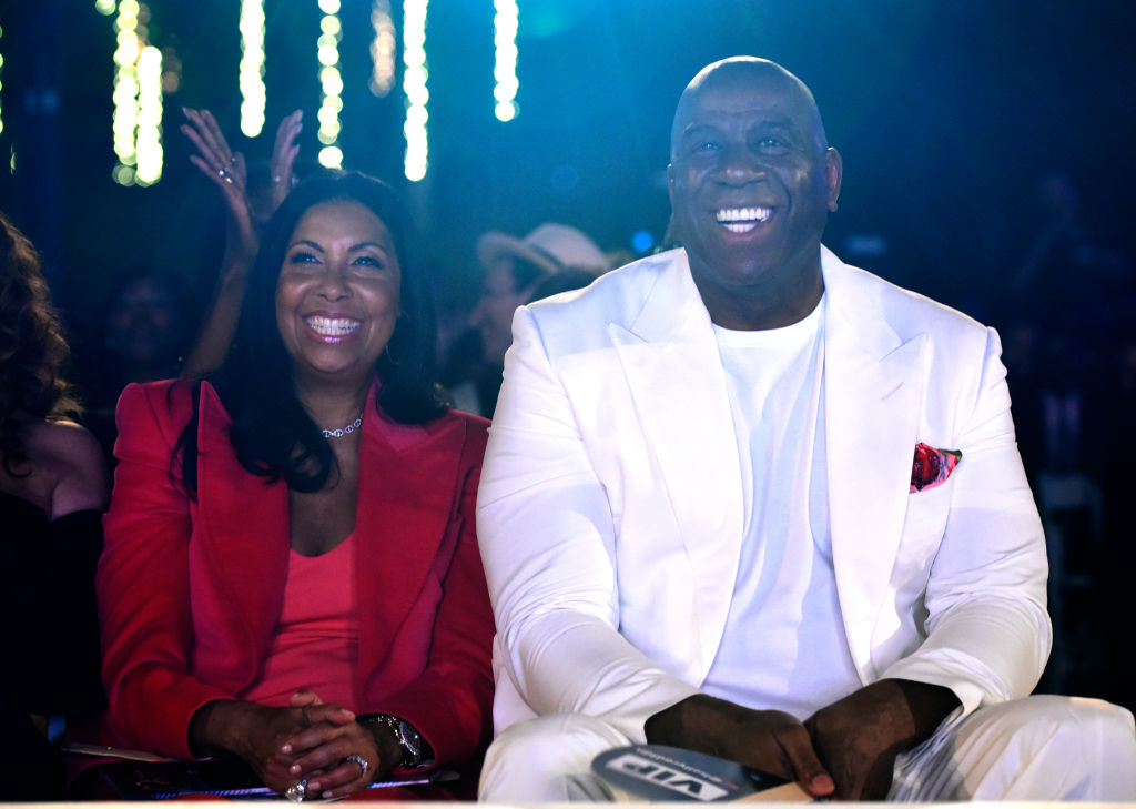 Cookie Johnson and Magic Johnson