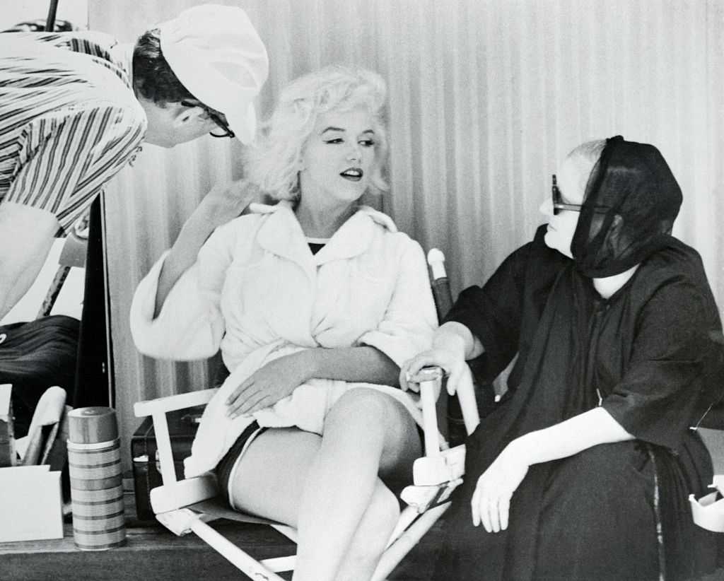 Arthur Miller, Marilyn Monroe, and Paula Strasberg.