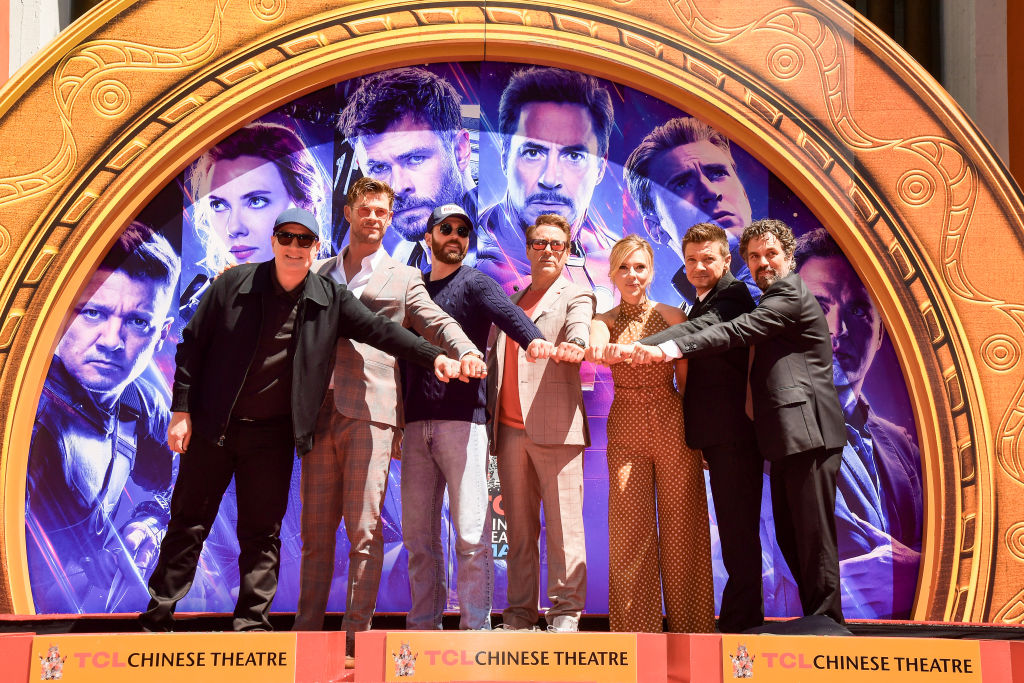 Marvel President Kevin Feige and the 'Avengers: Endgame' cast