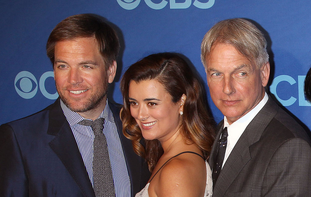 Michael Weatherly with Ziva and Gibbs