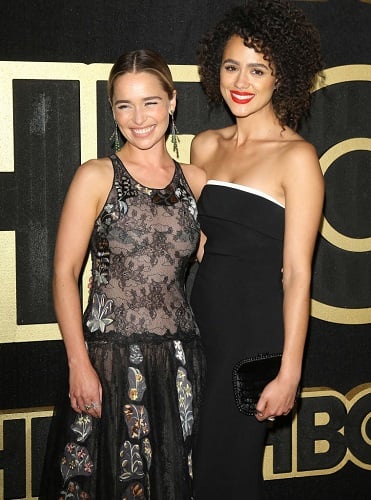 Emilia Clarke and Nathalie Emmanuel